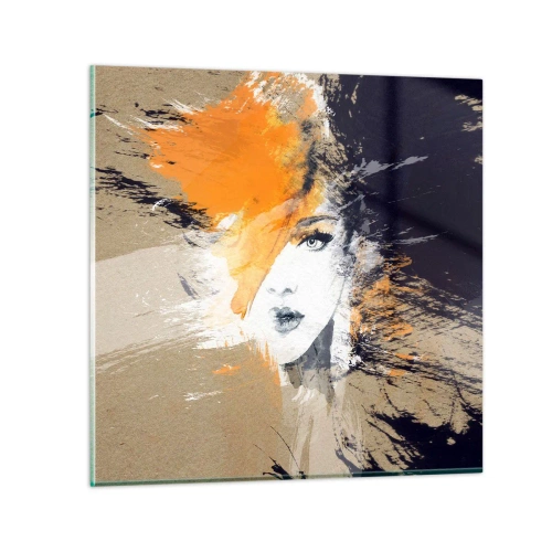 Billede på glas - Og det bliver let - 70x70 cm