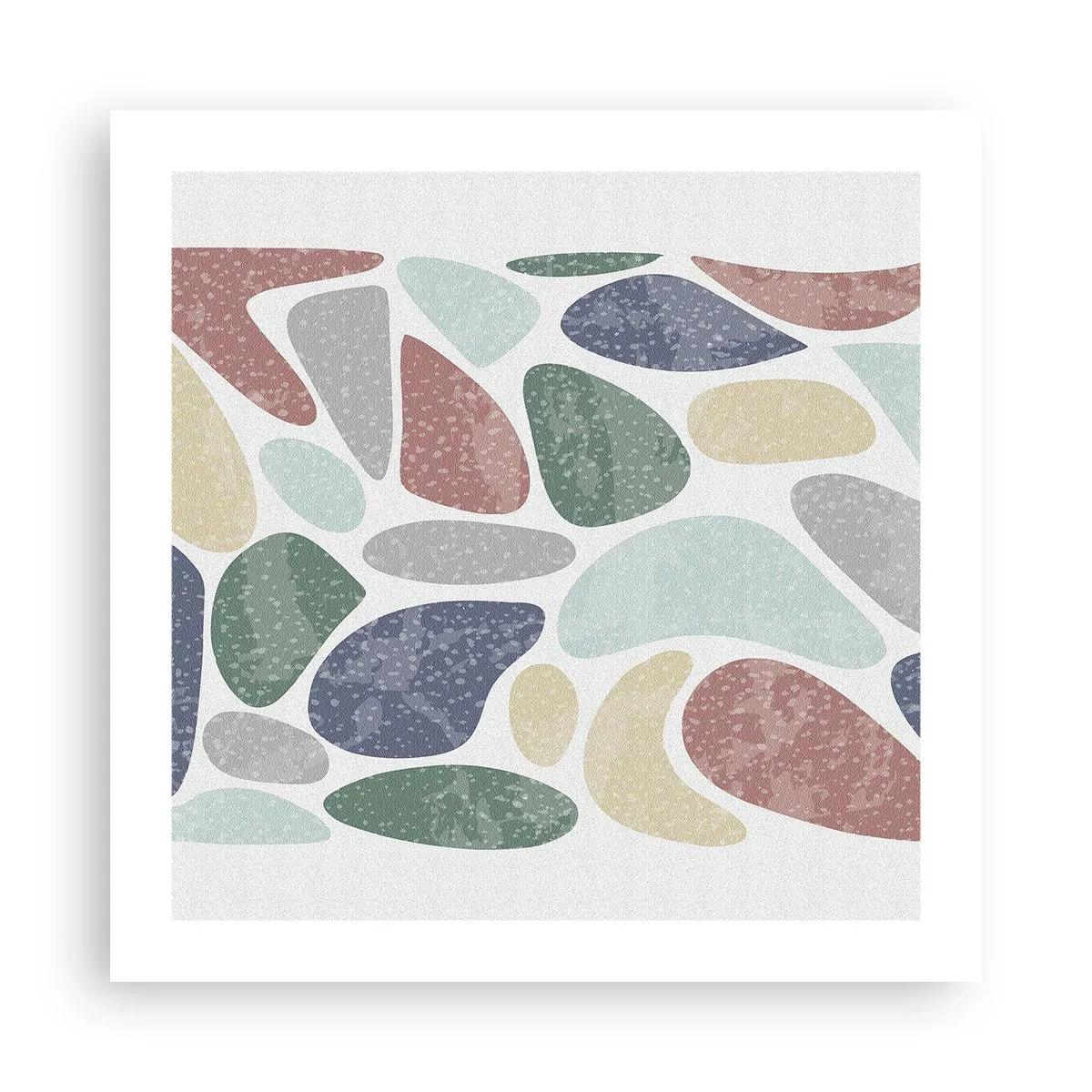 Plakat - Mosaik af pulveriserede farver - 50x50 cm