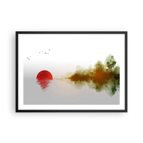 Plakat i sort ramme - Et løfte om fred - 70x50 cm