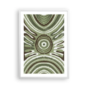 Plakat i hvid ramme - Eksplosion af følelser - 50x70 cm