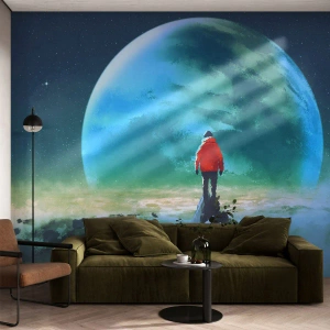 Fototapet Premium Sand - Opdageren af et nyt land - Abstraktion, Fantasi, Jorden - 400x280 cm