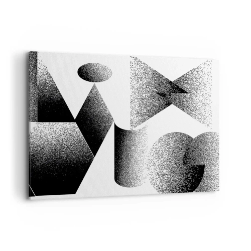 Lærredstryk - Billede på lærred - Vinkler og ovaler - 120x80 cm