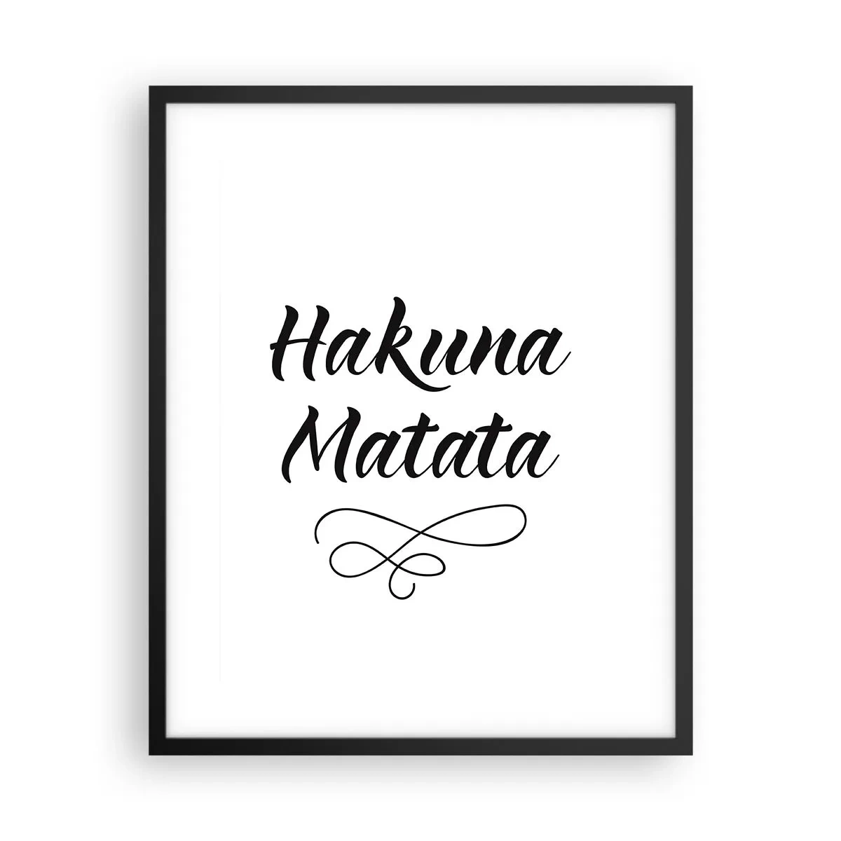 Plakat i sort ramme - Bedste råd - 40x50 cm