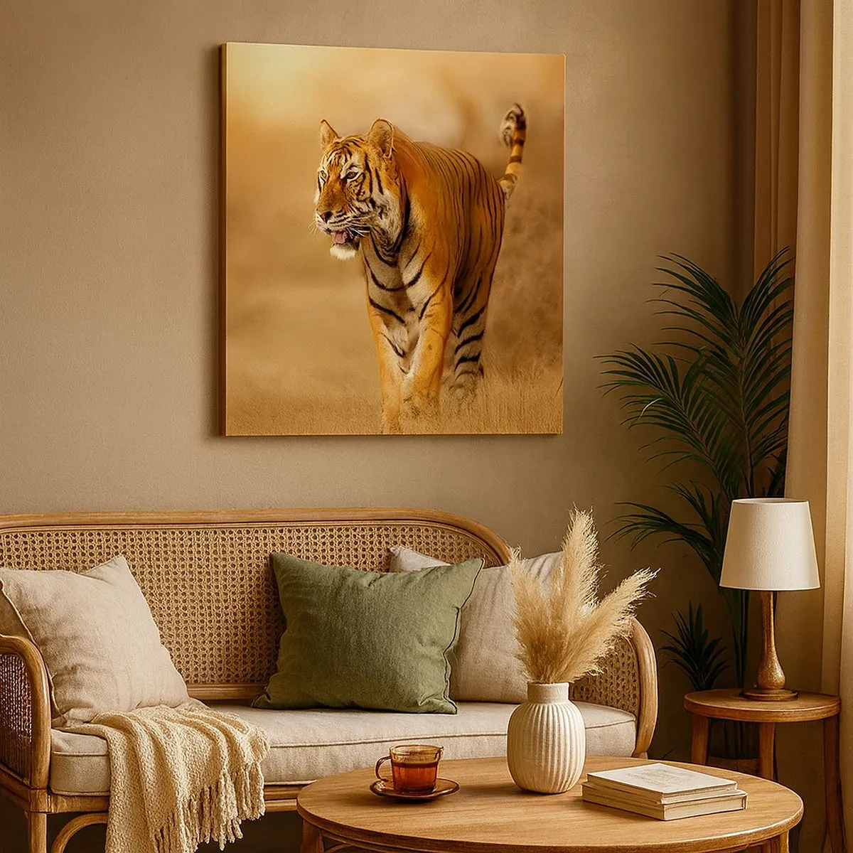 Lærredstryk - Billede på lærred - Før angrebet - 30x30 cm