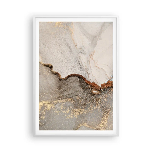 Plakat i hvid ramme - På farvegrænsen - 70x100 cm