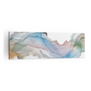 Lærredstryk - Billede på lærred - Mod krystalbjergene - 160x50 cm