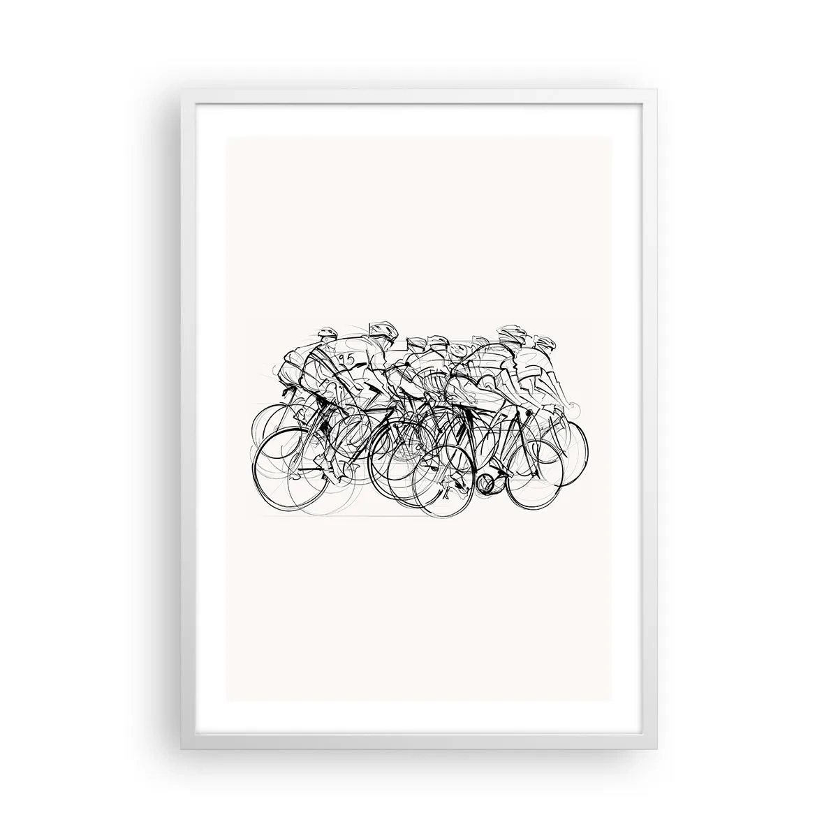 Plakat i hvid ramme - Sammen i et team - 50x70 cm