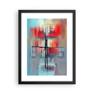 Plakat i sort ramme - Landskab i en ukendt dimension - 30x40 cm
