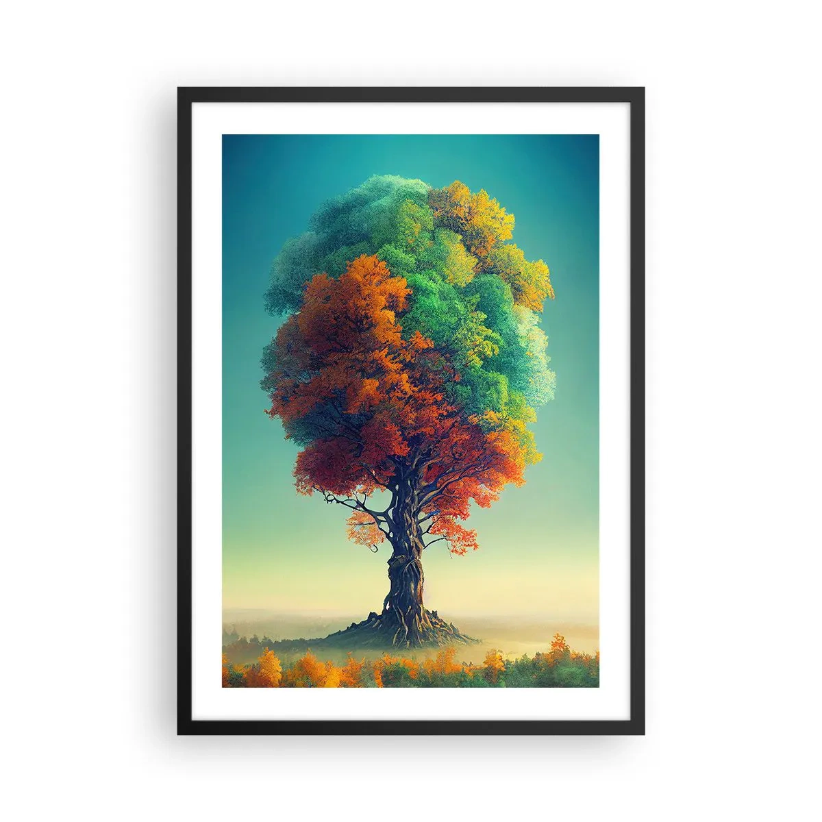 Plakat i sort ramme - Eg - naturens fader - 50x70 cm