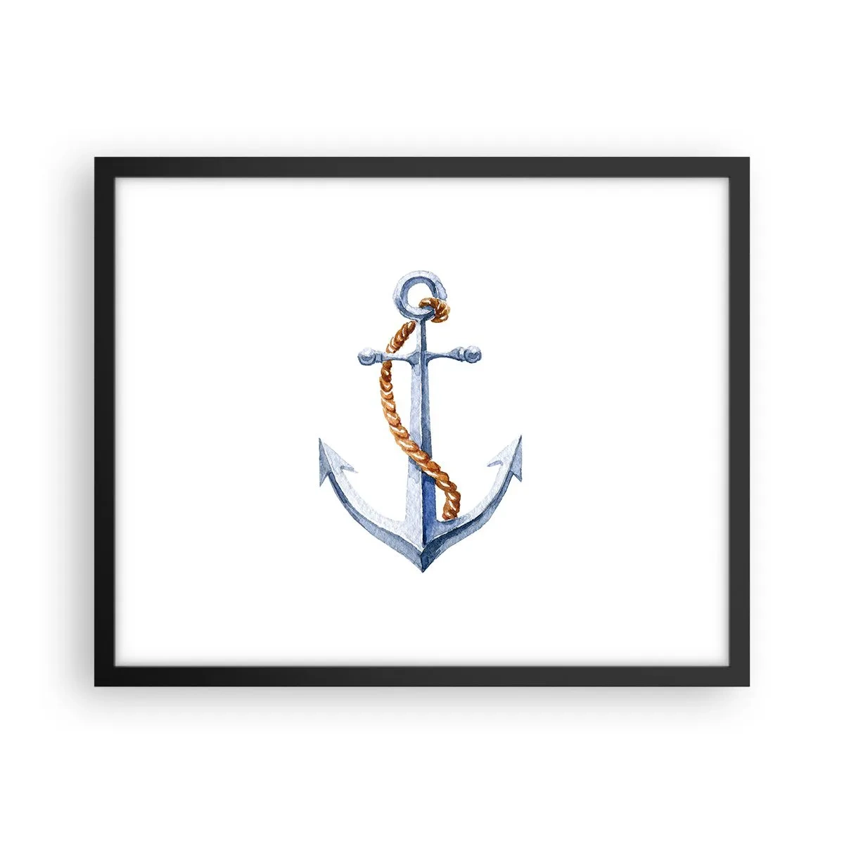 Plakat i sort ramme - Ahoj eventyr! - 50x40 cm