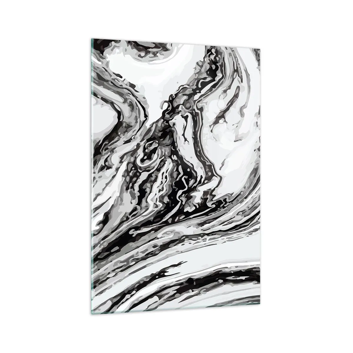 Billede på glas - I begyndelsen var det kaos - 70x100 cm