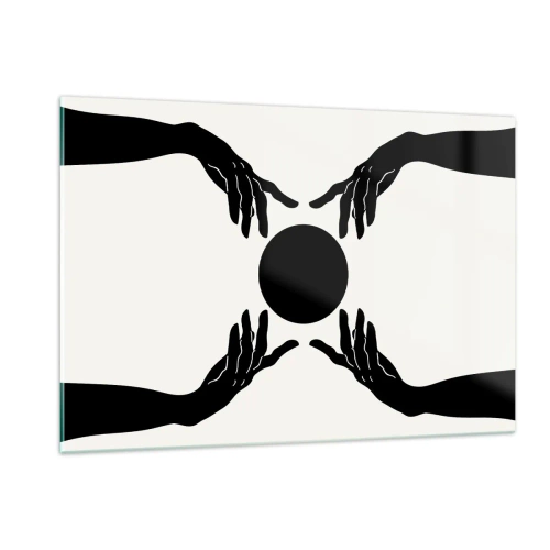 Billede på glas - Et hemmeligt tegn - 120x80 cm