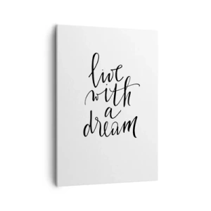 Lærredstryk - Billede på lærred - Of course - 50x70 cm