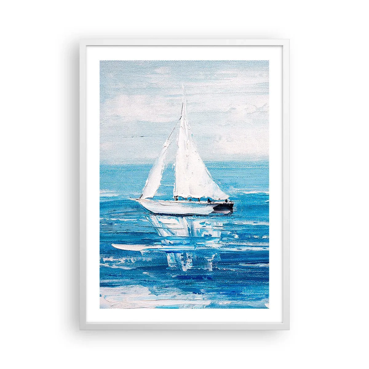 Plakat i hvid ramme - Med en ven ved din side - 50x70 cm