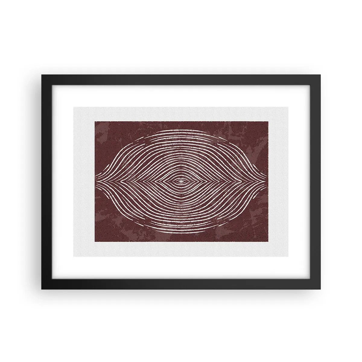 Plakat i sort ramme - Rummet taler - 40x30 cm