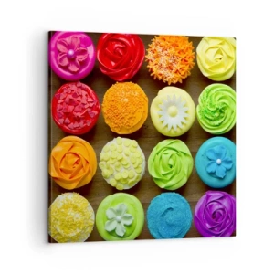 Lærredstryk - Billede på lærred - Alle er forskellige - alle er lækre - 60x60 cm