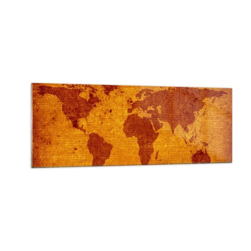 Billede på glas - Invitation til en rejse - 140x50 cm