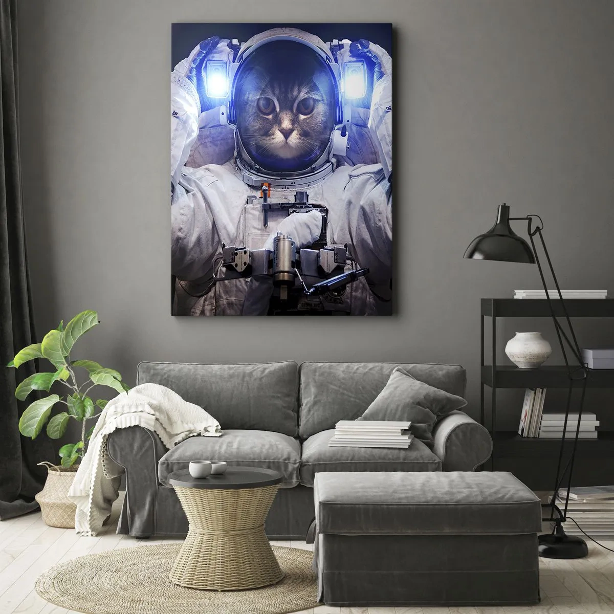Lærredstryk - Billede på lærred - Houston, I har et problem - 50x70 cm