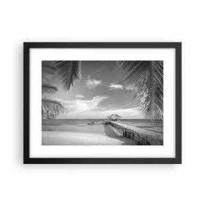 Plakat i sort ramme - Et minde eller en drøm? - 40x30 cm