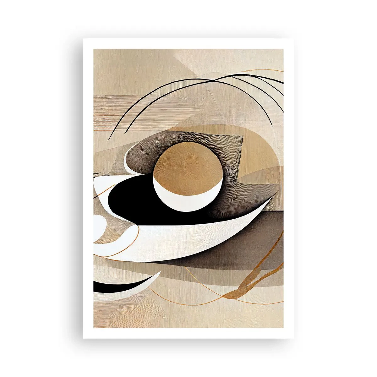 Plakat - Komposition: essensen af ting - 70x100 cm