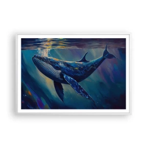 Plakat i hvid ramme - Velkommen til min verden - 100x70 cm