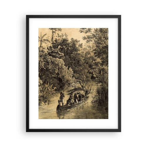 Plakat i sort ramme - Rejsen til kilden - 40x50 cm
