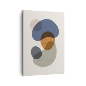 Lærredstryk - Billede på lærred - Dråber af farve - 50x70 cm