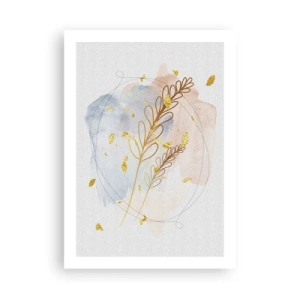 Plakat - En gylden eksplosion - 50x70 cm