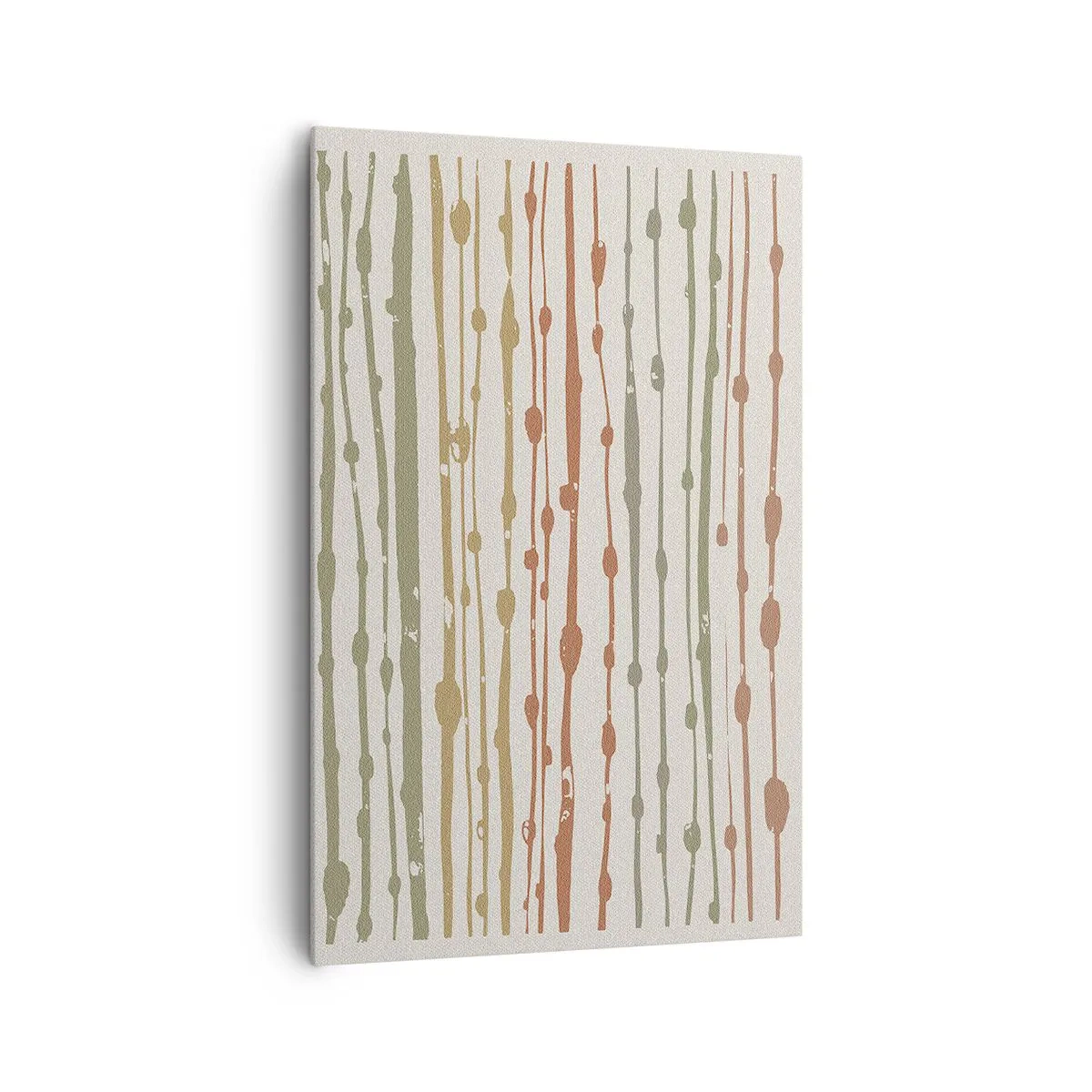 Lærredstryk - Billede på lærred - Musikalsk farvenotation - 80x120 cm