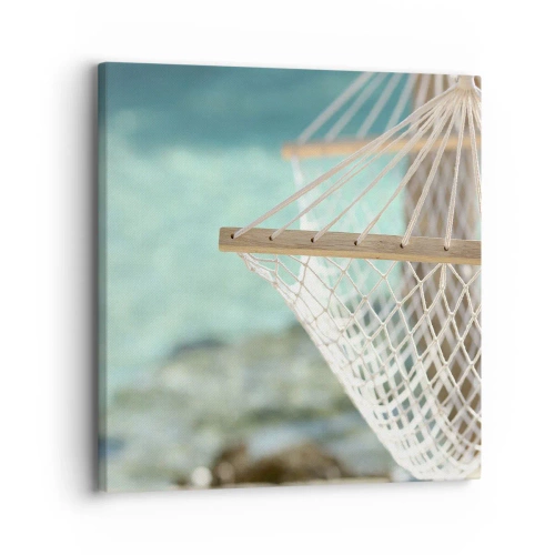 Lærredstryk - Billede på lærred - Tid til afslapning - 30x30 cm