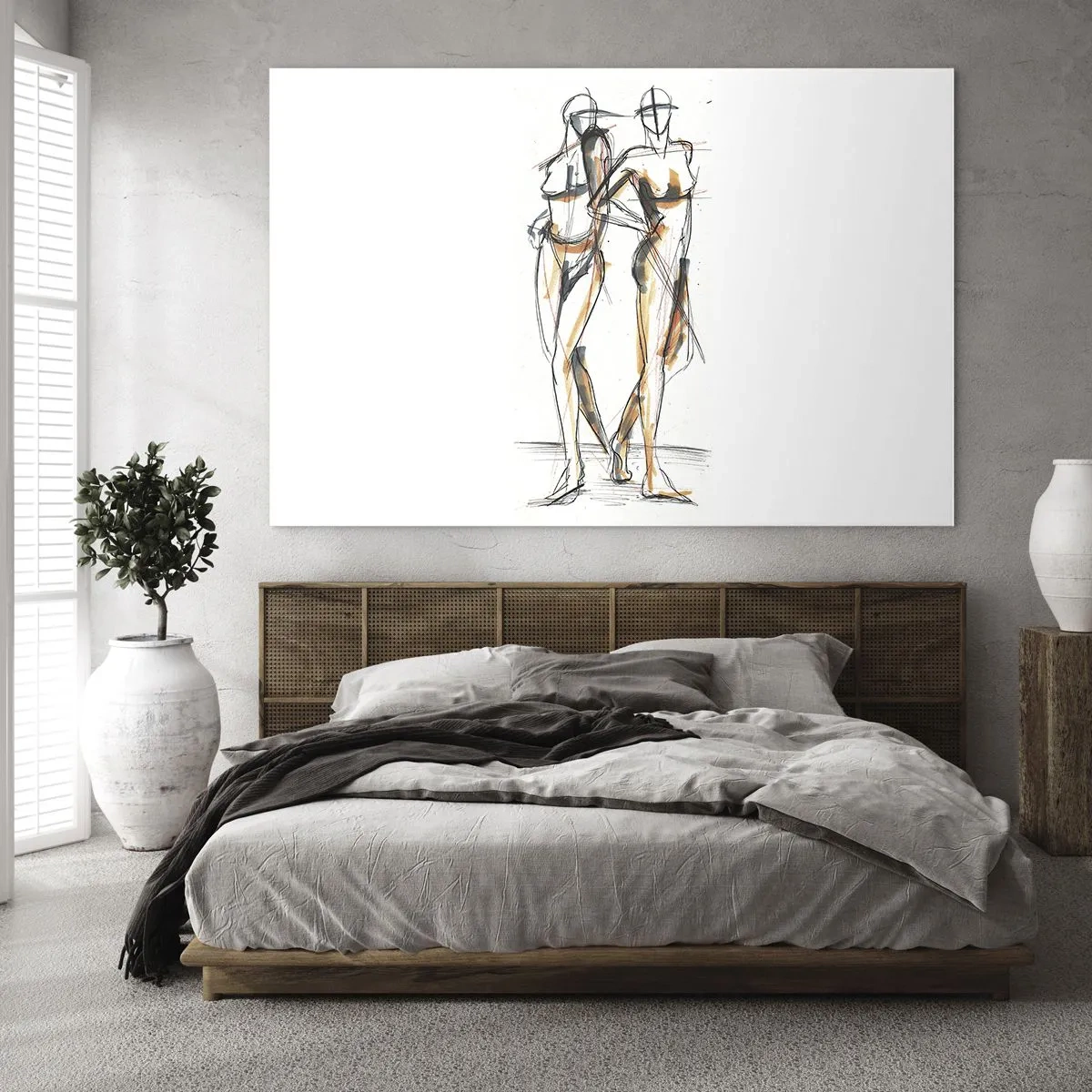 Billede på glas - En undersøgelse af charme - 120x80 cm