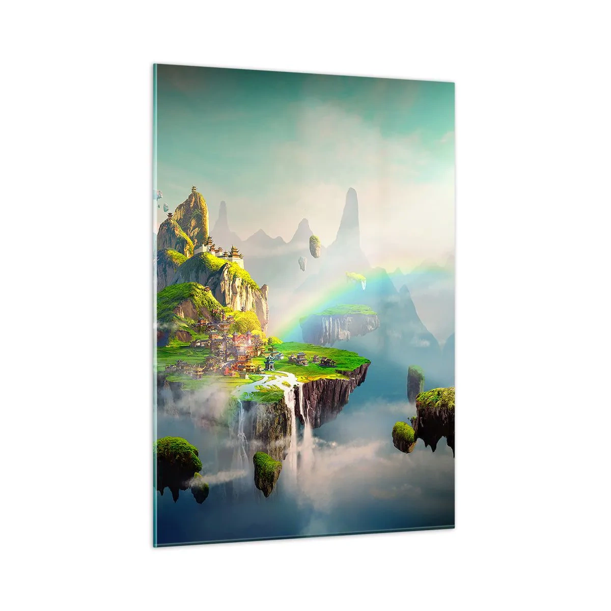 Billede på glas - Midden - lykkelige øer - 50x70 cm