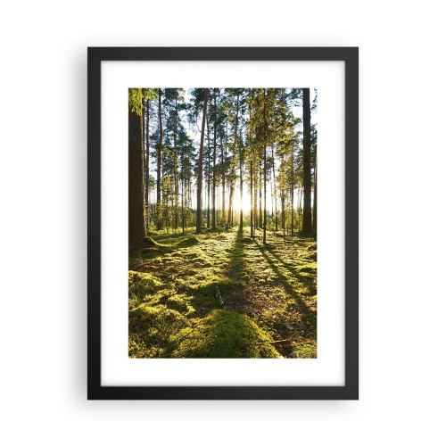 Plakat i sort ramme - ...Bag de syv skove - 30x40 cm