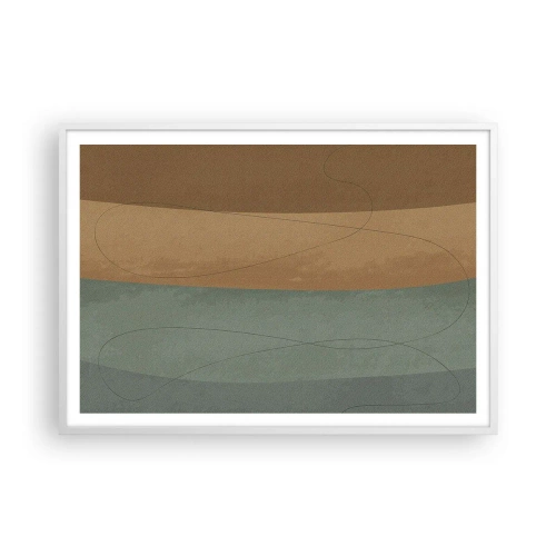 Plakat i hvid ramme - Vandret sammensætning - 100x70 cm