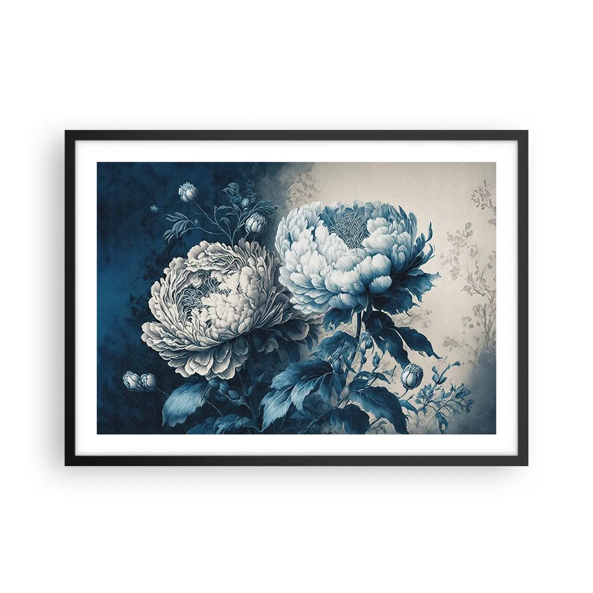 Plakat i sort ramme - Et godt matchet par - 70x50 cm