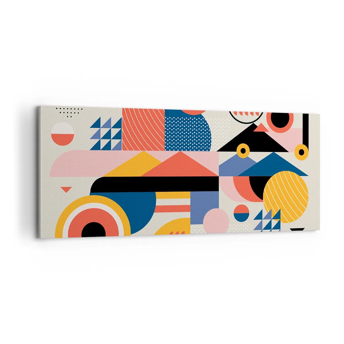 Lærredstryk - Billede på lærred - Komposition: Leg - 100x40 cm