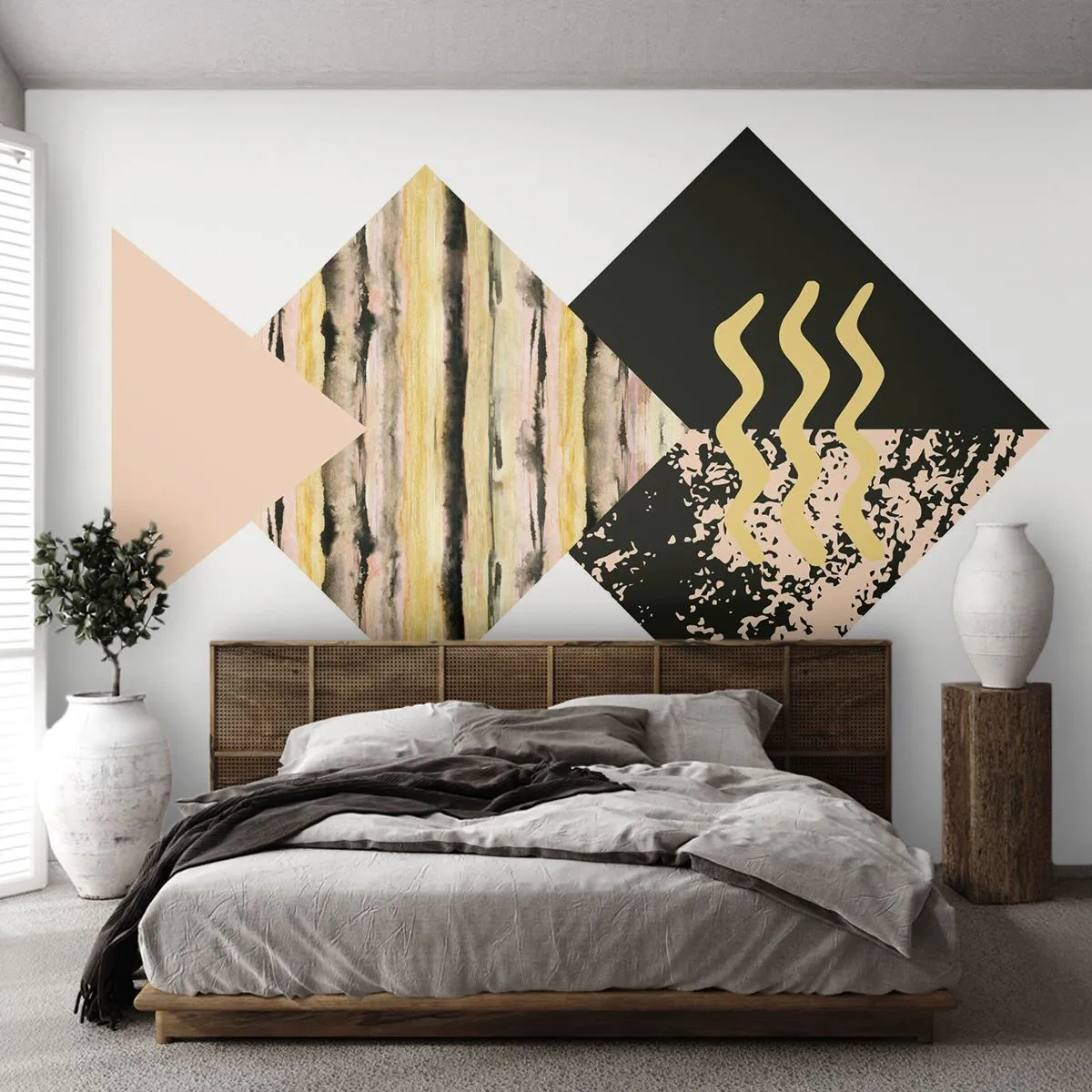 Fototapet Standard Eco - Ikke så simpelt - Abstraktion, Stykke, Moderne kunst - 500x350 cm