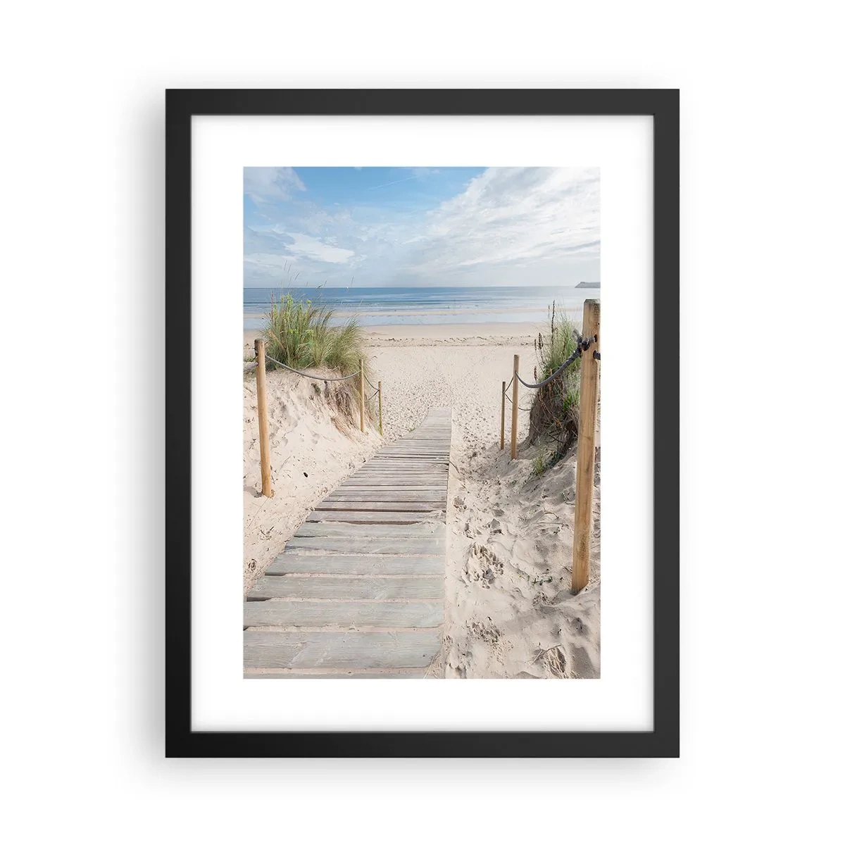 Plakat i sort ramme - Ud over horisonten - 30x40 cm