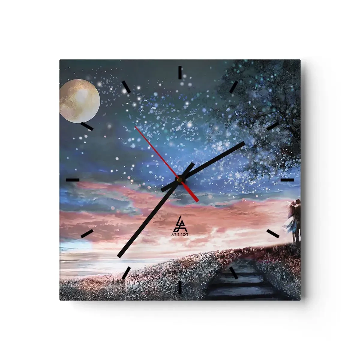 Vægur, Uret - En stjernepræstation - 30x30 cm