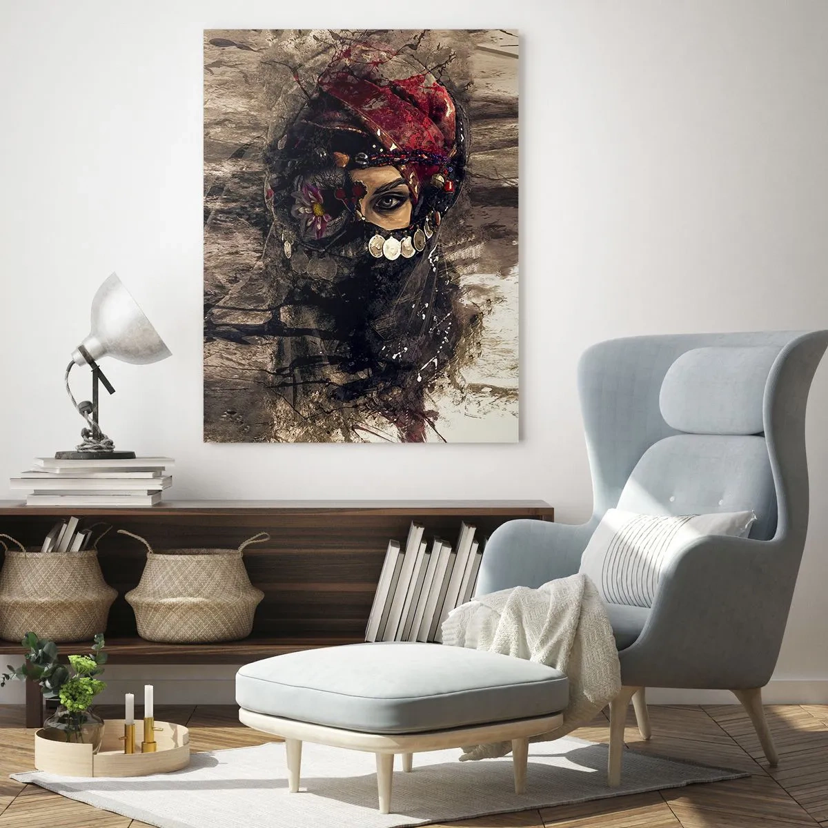 Billede på glas - Foruroligende for at sige det mildt - 70x100 cm