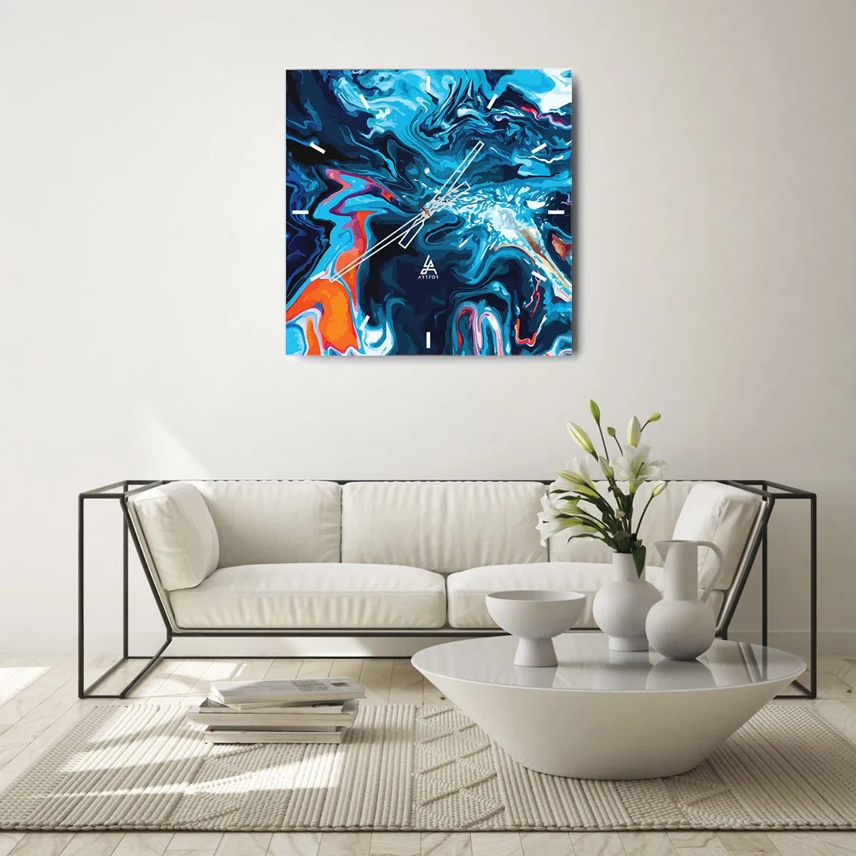 Vægur, Uret - En rejse ind i himlen - 30x30 cm