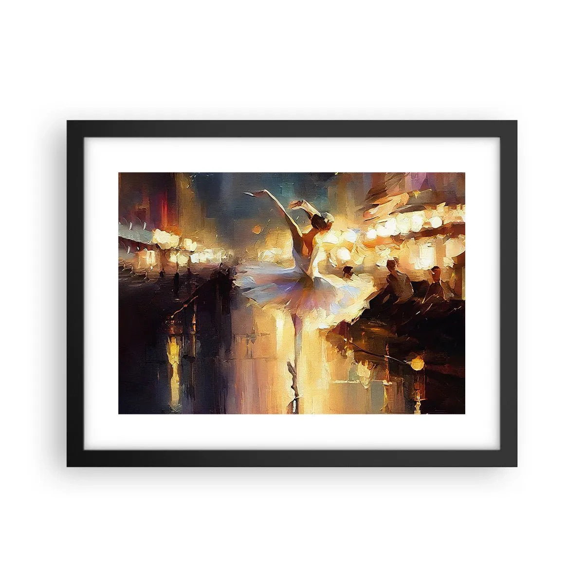 Plakat i sort ramme - Et mirakel på gaden - 40x30 cm