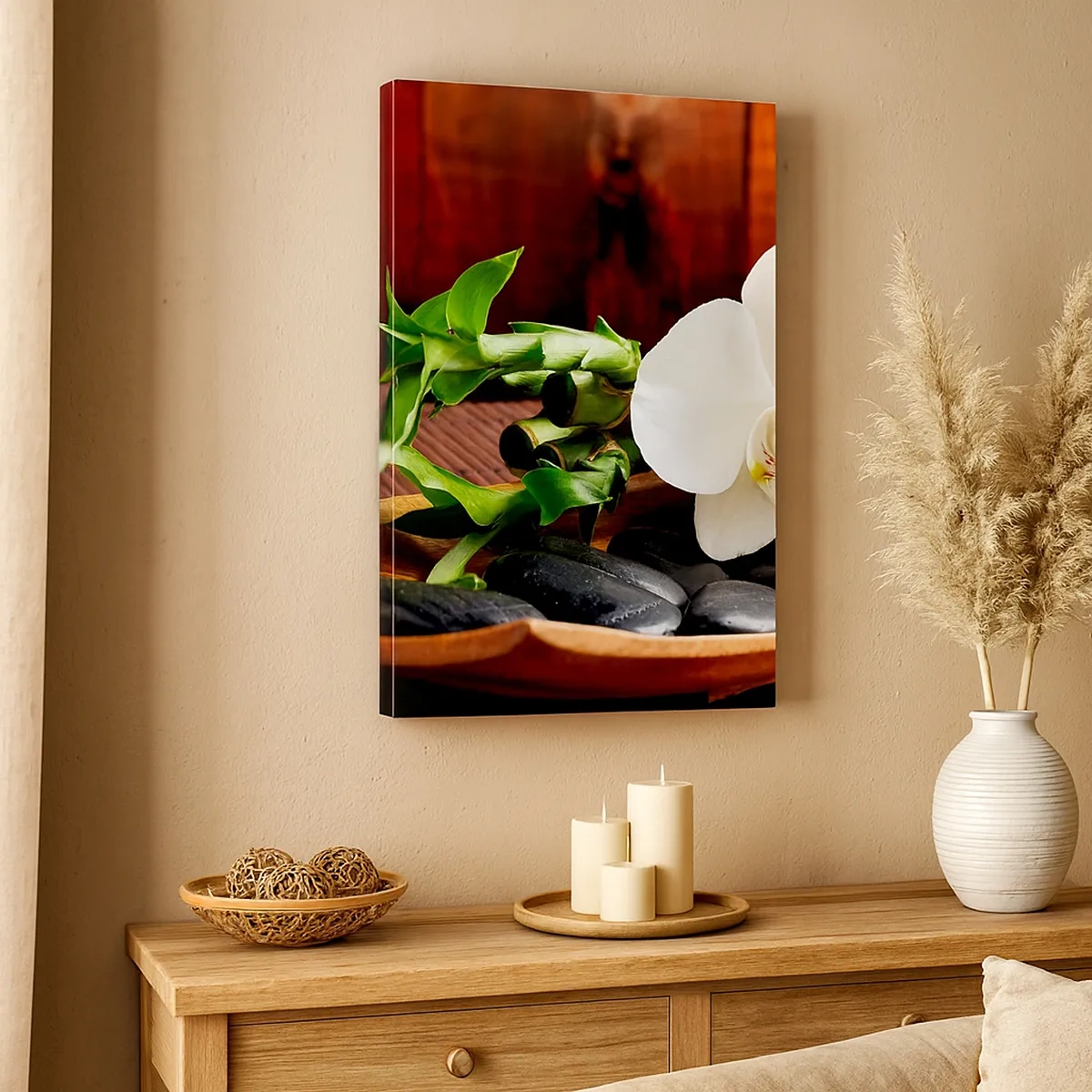 Lærredstryk - Billede på lærred - Overgiv dig til naturens berøring - 50x70 cm