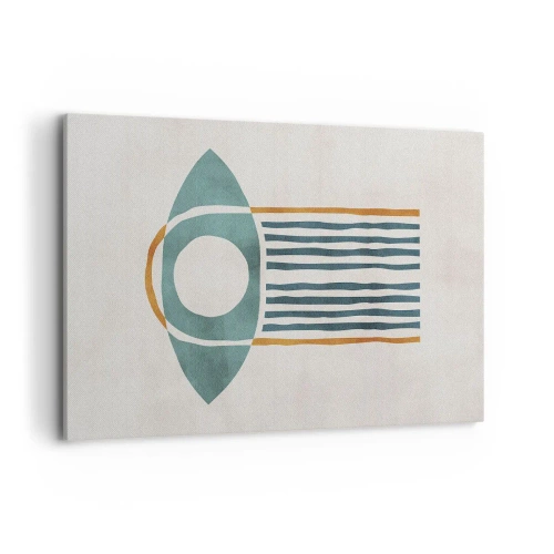 Lærredstryk - Billede på lærred - Tegn og ritualer - 120x80 cm