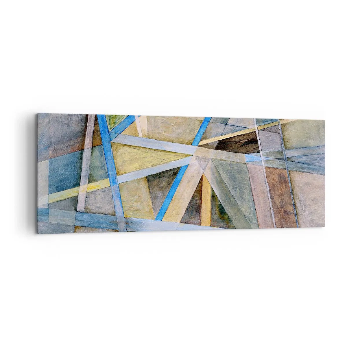 Lærredstryk - Billede på lærred - Lige eller skråt? - 140x50 cm
