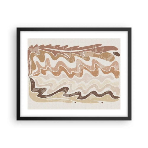 Plakat i sort ramme - God energi - gode følelser - 50x40 cm