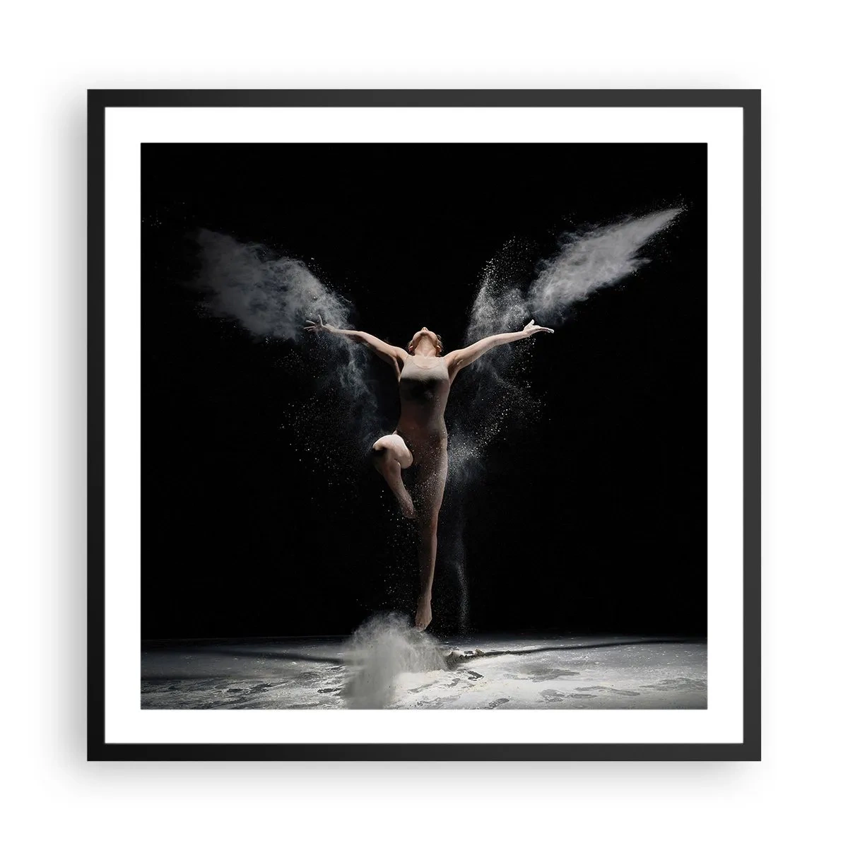 Plakat i sort ramme - Elfer findes - 60x60 cm