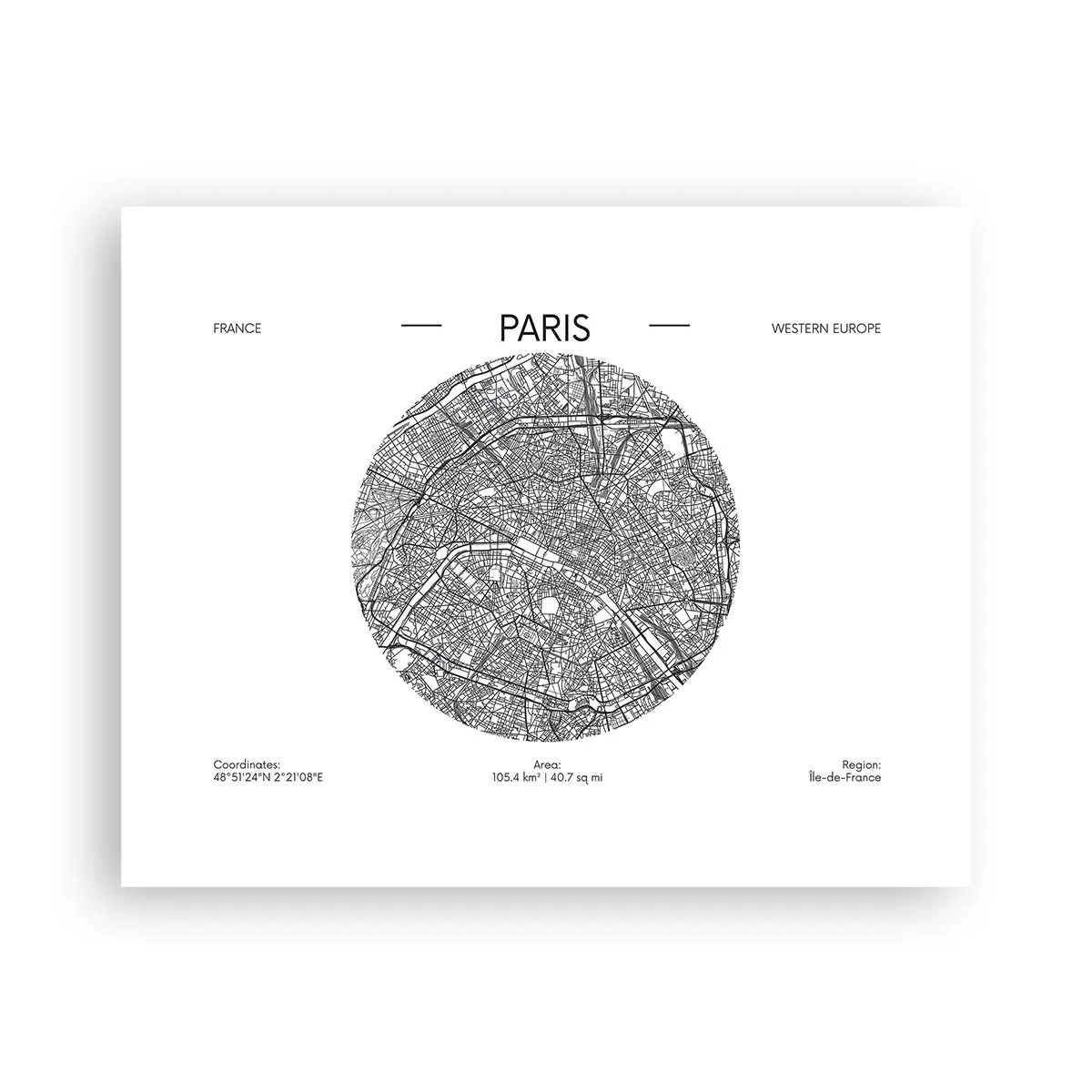 Plakat - Paris' anatomi - 50x40 cm