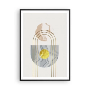 Plakat i sort ramme - Lysstyrke og udstråling - 70x100 cm