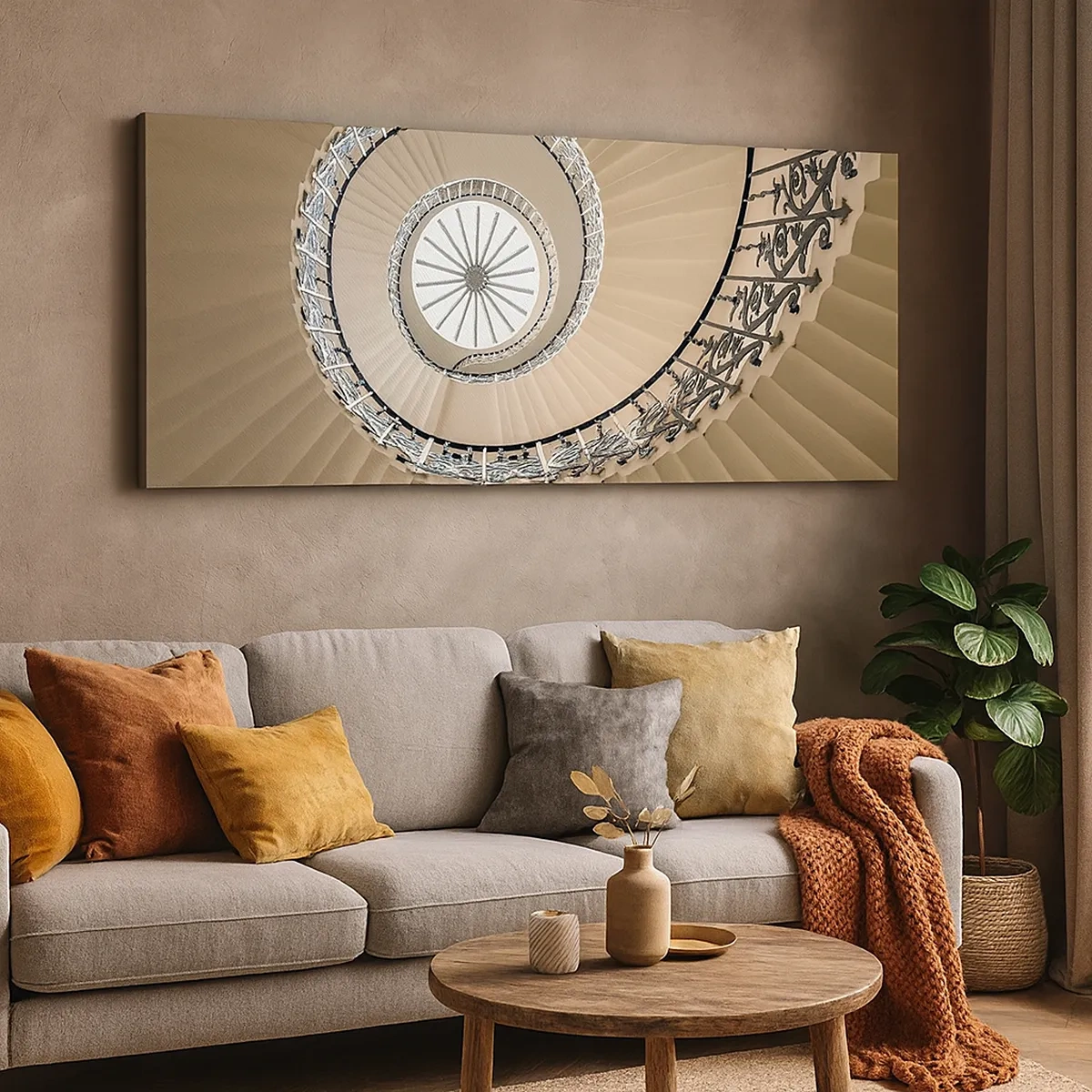 Lærredstryk - Billede på lærred - I midten af en skal - 30x30 cm